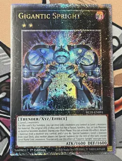 Yugioh Gigantic Spright BLTR-EN091 Quarter Century Secret Rare 1st Ed NM - Image 1