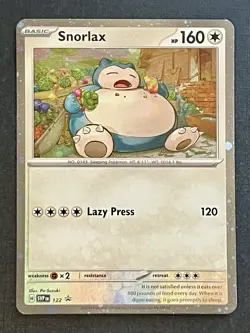 Pokemon SV: Twilight Masquerade Snorlax 122 Cosmos Promo Card - Image 1