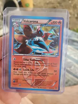 PokÃ©mon TCG Volcarona Plasma Blast 13/101 Cracked Ice Holo RARE English Card - Image 1