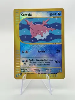 Corsola 102/165 Expedition Base Set Reverse Holo HP Pokemon Card - Image 1