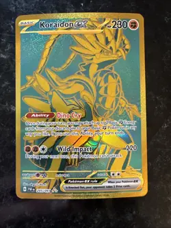 PokÃ©mon Koraidon EX TCG Scarlet & Violet Paldean Fates Hyper Rare Card 245/091 - Image 1