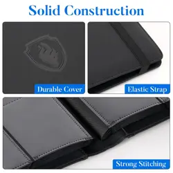Premium 9 Pocket Card Binder for 540 Cards Fabmaker PU Cover Trading Card Bin... - Image 2