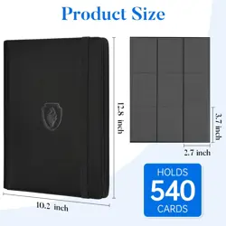 Premium 9 Pocket Card Binder for 540 Cards Fabmaker PU Cover Trading Card Bin... - Image 6
