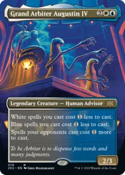 MTG Grand Arbiter Augustin IV - Borderless, Moderate Play, English Double Master - Image 1