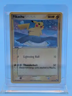 Pikachu 12/17 Holo - Inverted Back Error - Pokemon Pop Series 5 - LP - See Video - Image 3