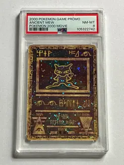 2000 Pokemon Movie Promo Ancient Mew Holo PSA 8 NM-MT - Image 1
