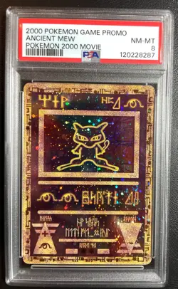 2000 Pokemon Movie Promo Ancient Mew Holo PSA 8 NM-MT - Image 1