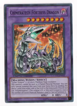 Yugioh Chimeratech Fortress Dragon CT07-EN013 Super Rare Limited Edition - Image 1