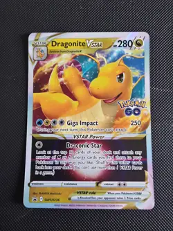 Dragonite VSTAR SWSH236 Pokemon GO Black Star Promo Pokemon Card English NM - Image 1