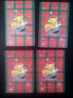 Pokemon 2024 Card Database Christmas Set Mario & Luigi Pikachu 4x Complete Set - Image 5