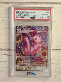 Mew VMAX Alt Art Fusion Strike Pokemon Card 269/264 Sword & Shield! PSA 10 GEM!! - Image 5