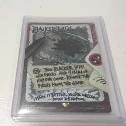 MTG - Blacker Lotus - Foil - Marvel Deadpool Secret Lair Bonus Card - NM - Image 1