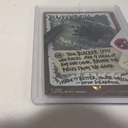 MTG - Blacker Lotus - Foil - Marvel Deadpool Secret Lair Bonus Card - NM - Image 2