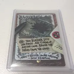 MTG - Blacker Lotus - Foil - Marvel Deadpool Secret Lair Bonus Card - NM - Image 5