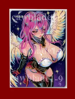 Hand Painted Altered MTG Card, Plains , Anime Girl, by Cawblade - Image 2