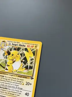 Pokemon TCG 2000 Gym Challenge: Lt. Surge’s Raichu 11/132 Rare Holo Card - LP/NM - Image 13