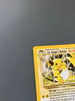 Pokemon TCG 2000 Gym Challenge: Lt. Surge’s Raichu 11/132 Rare Holo Card - LP/NM - Image 2