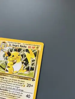 Pokemon TCG 2000 Gym Challenge: Lt. Surge’s Raichu 11/132 Rare Holo Card - LP/NM - Image 3