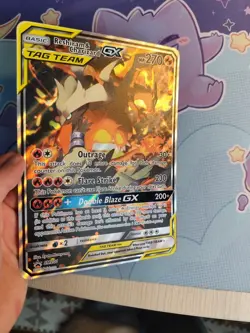 Pokemon Card Tcg Jumbo Reshiram & Charizard tag team GX SM201 Sar BsPromo eng Nm - Image 4