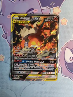 Pokemon Card Tcg Jumbo Reshiram & Charizard tag team GX SM201 Sar BsPromo eng Nm - Image 5