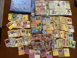 huge pokemon card lot with 1st edition, rares, books, binder, and glass charmand - Image 11