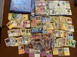 huge pokemon card lot with 1st edition, rares, books, binder, and glass charmand - Image 16