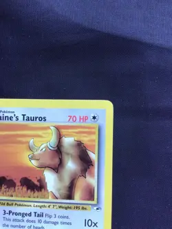 Pokemon Cards: Gym Heroes 1st Edition Common: Blaine's Tauros 64/132 - Image 3