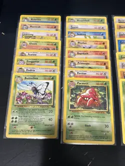 Complete Jungle Unlimited Common and Uncommon 32 Card Set Pokemon Cards -LP - Image 2