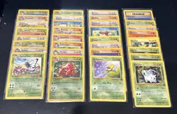 Complete Jungle Unlimited Common and Uncommon 32 Card Set Pokemon Cards -LP - Image 4