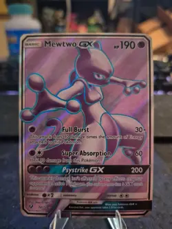 Pokemon Card Mewtwo GX 72/73 Shining Legends Holo Rare - Image 1