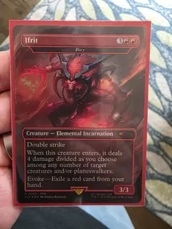 Ifrit (Fury) Rainbow Foil - Magic the Gathering Secret Lair bonus Card SLD 7007 - Image 2