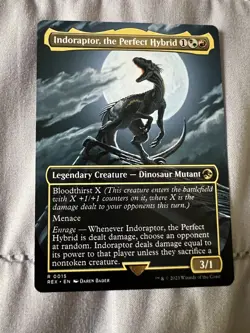 MTG English Indoraptor, the Perfect Hybrid (Borderless) - Image 6