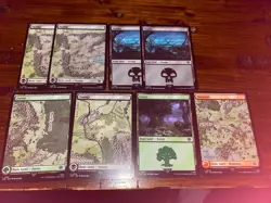 MTG Tales of Middle-Earth LOTR Lot of 8 BASIC LAND Cards NM - Image 1