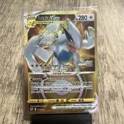 Pokemon TCG Lugia Vstar Gold Secret Rare 211/195 Silver Tempest Mint - Image 1