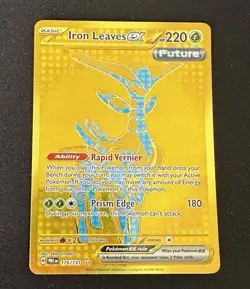 2025 Pokemon Scarlet & Violet Prismatic Evolutions Iron Leaves ex #176/131 - Image 1