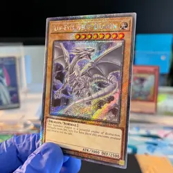 Yugioh Blue-Eyes White Dragon RA04-EN108 Platinum Secret GEM QUALITY NM 1st Ed - Image 2