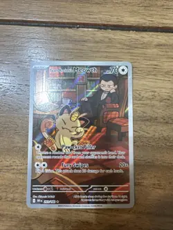Team Rockets Meowth Destined Rivals Illustration, Rare Near Mint Card 203/182 - Image 2