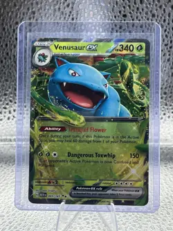 Pokemon TCG Venusaur EX 2023 Scarlet & Violet 151 Holo Card 003/165 NM Condition - Image 1