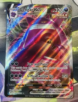 Gengar Vmax 157/264 Fusion Strike NM Full Art Ultra Rare Pokemon Card - Image 2