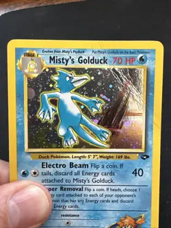 PokÃ©mon TCG Misty's Golduck Holo Rare Card 12/132 Gym Challenge - Image 2