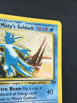 PokÃ©mon TCG Misty's Golduck Holo Rare Card 12/132 Gym Challenge - Image 5