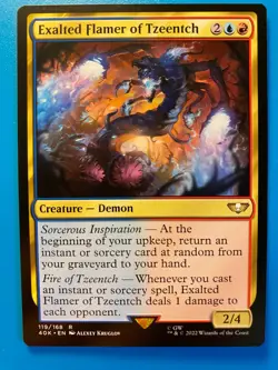 MTG 1x Exalted Flamer of Tzeentch # 119 Universes Beyond: Warhammer 40k x1 NM - Image 1