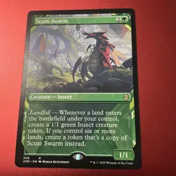 MTG Magic The Gathering - Scute Swarm - 308 - Showcase - Zendikar Rising NM - Image 1
