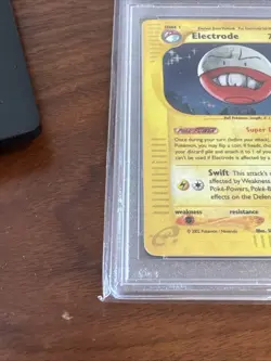 Pokemon Electrode Aquapolis Holo Rare #H7 PSA 7 - Image 4