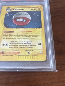 Pokemon Electrode Aquapolis Holo Rare #H7 PSA 7 - Image 5
