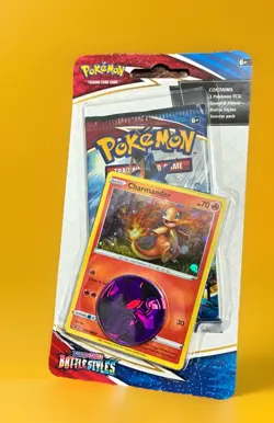 2021 Pokemon Battle Styles Swirl Charmander SWSH092 Checklane Blister Pack - Image 2