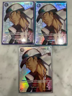 Sakazuki ONE PIECE Card OP02-099 SR SP x3 - Image 1