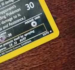 Rare Unbreon Pokemon Card  Neo Discovery Set  32/75 Mint Condition! - Image 8