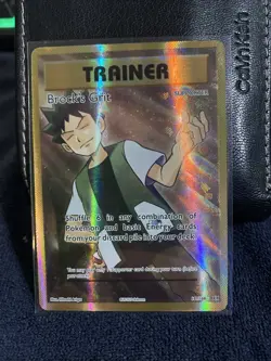 PokÃ©mon TCG Evolutions Brock's Grit Holo Card 107/108 Full Art Ultra Rare - NM - Image 1
