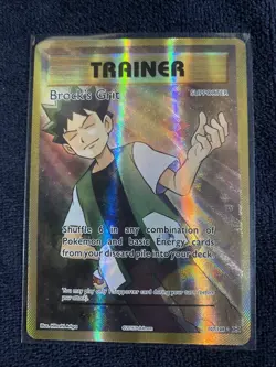 PokÃ©mon TCG Evolutions Brock's Grit Holo Card 107/108 Full Art Ultra Rare - NM - Image 3